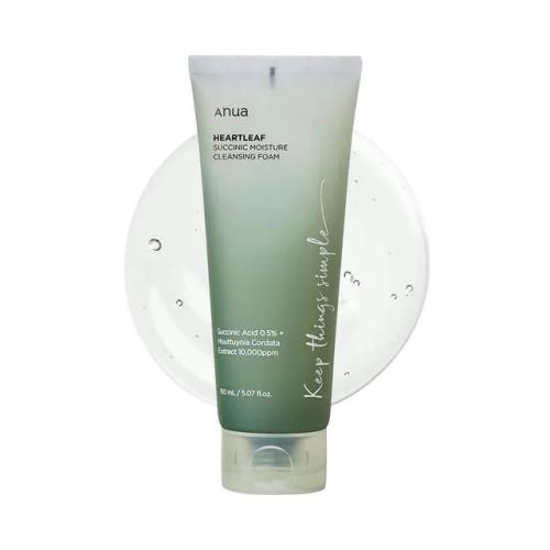 HEARTLEAF SUCCINIC MOISTURE CLEANSING FOAM 150ml