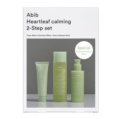 HEARTLEAF CALMING 2-STEP SET (TONER 200ML + EMULSION 130ML + FOAM CLEANSER 50ML)