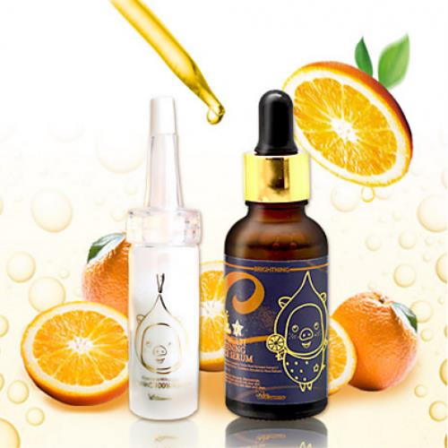 vitaminC 100% Powder + Vita-Multi Whitening Sauce Serum